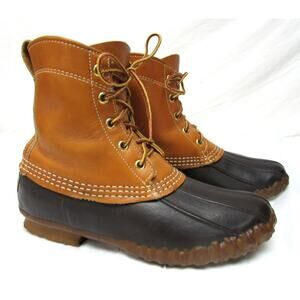 Vintage LL Bean Maine hunting shoe women's size 7 brown duck boots